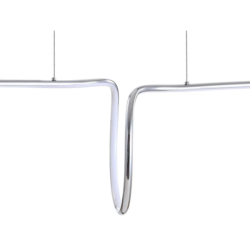 Sketch 34.5" Dimmable Adjustable Integrated LED Metal Linear Pendant, by JONATHAN Y