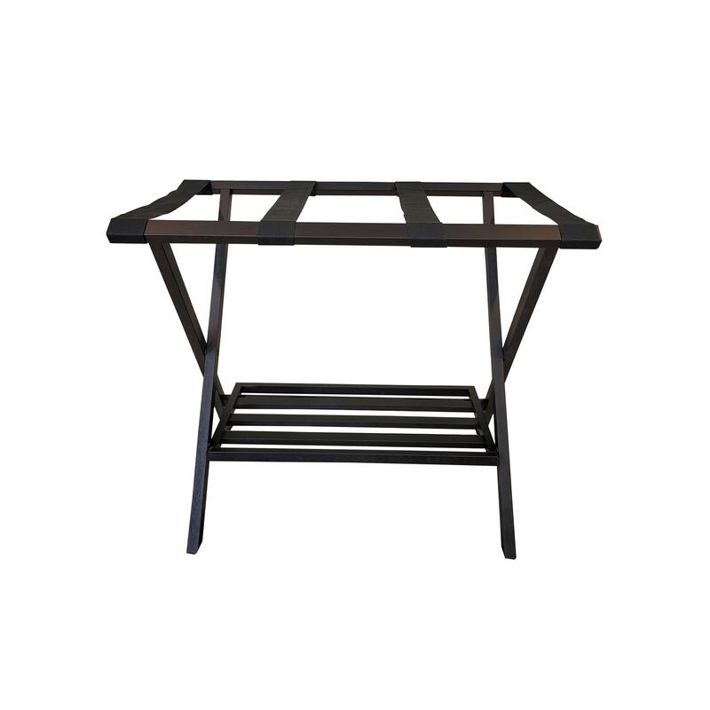 Solid Bamboo Folding Luggage Rack