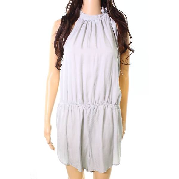 Shop Cloth Stone Womens Large High Neck Solid Romper Overstock