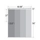 preview thumbnail 9 of 8, InStyleDesign Prussian Blue 4-Panel Single Rail Panel Track / Room Divider / Blinds 48"-88"W, Panel width 23.5"