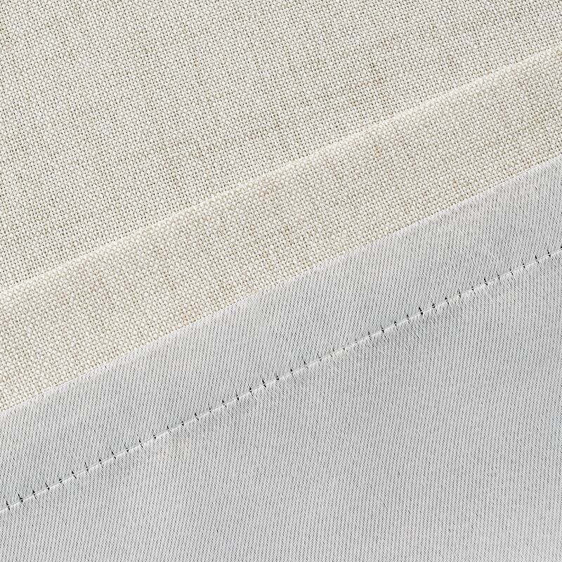 DriftAway Twist Tab Linen Textured Lined Blackout Solid Curtains 2 Panels