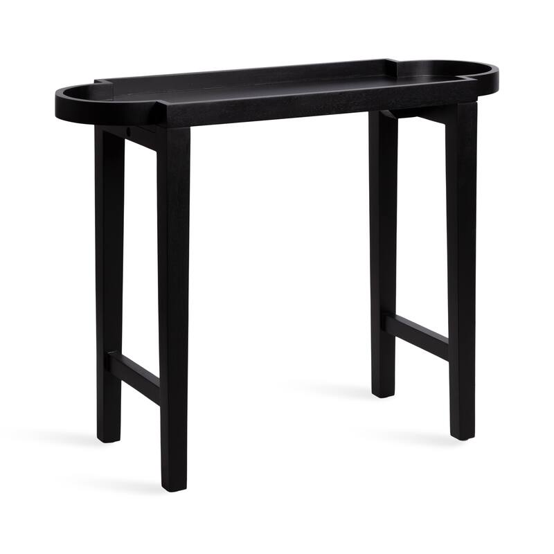 Kate and Laurel Jovie Wood Console Table - 38x14x30 - Black
