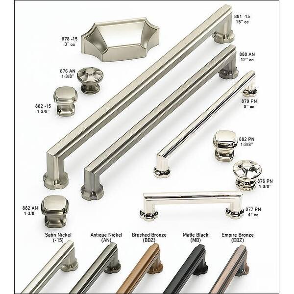 Schaub and Company Empire 8" Center to Center Traditional Grand