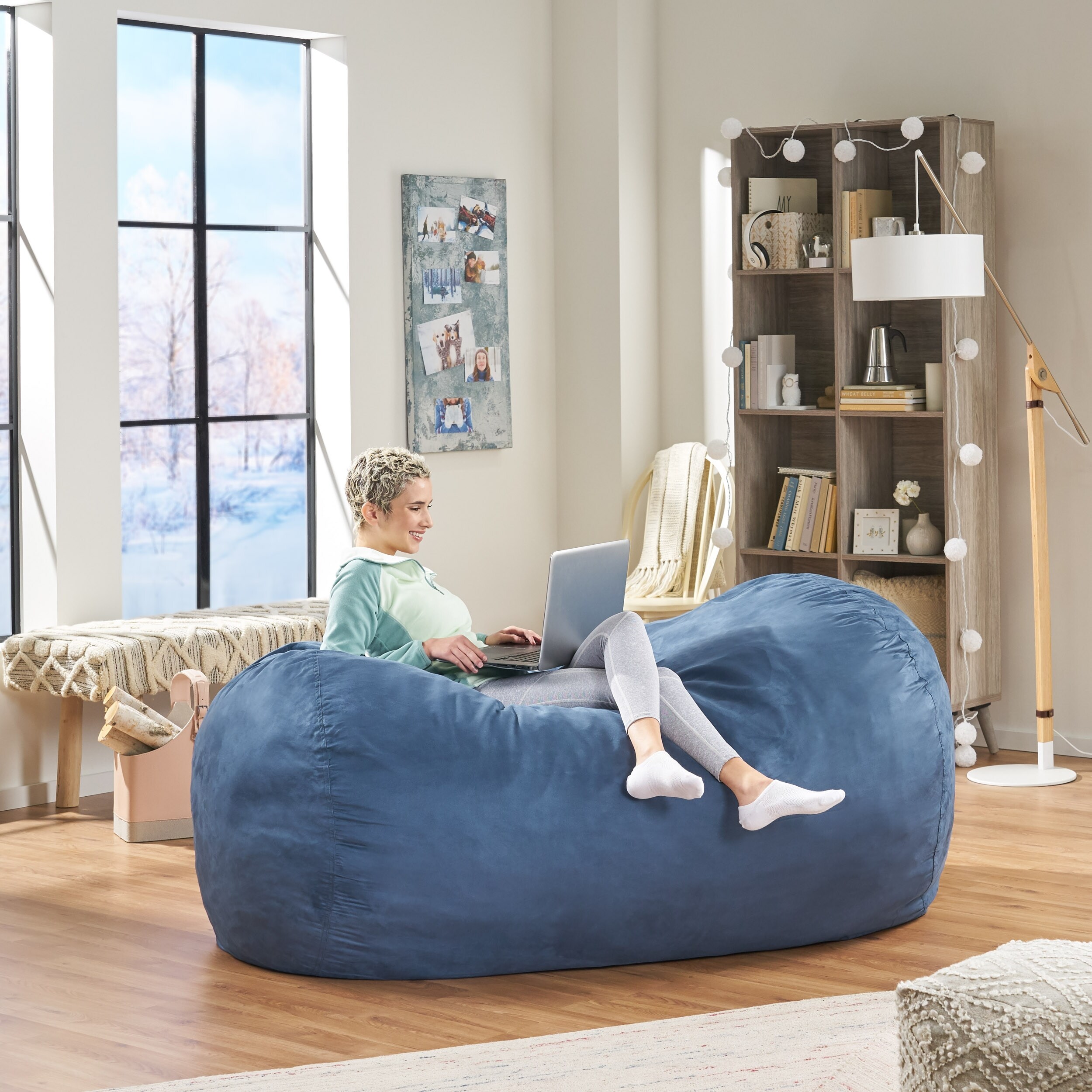 Christopher knight home cheap suede bean bag