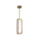 Option Vintage Brass / Ribbed Glass