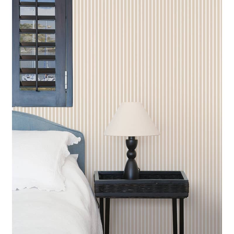 Galerie Wallcoverings Smart Stripes 2 Butcher Stripe Vinyl on Non-Woven Matte Wallpaper Roll