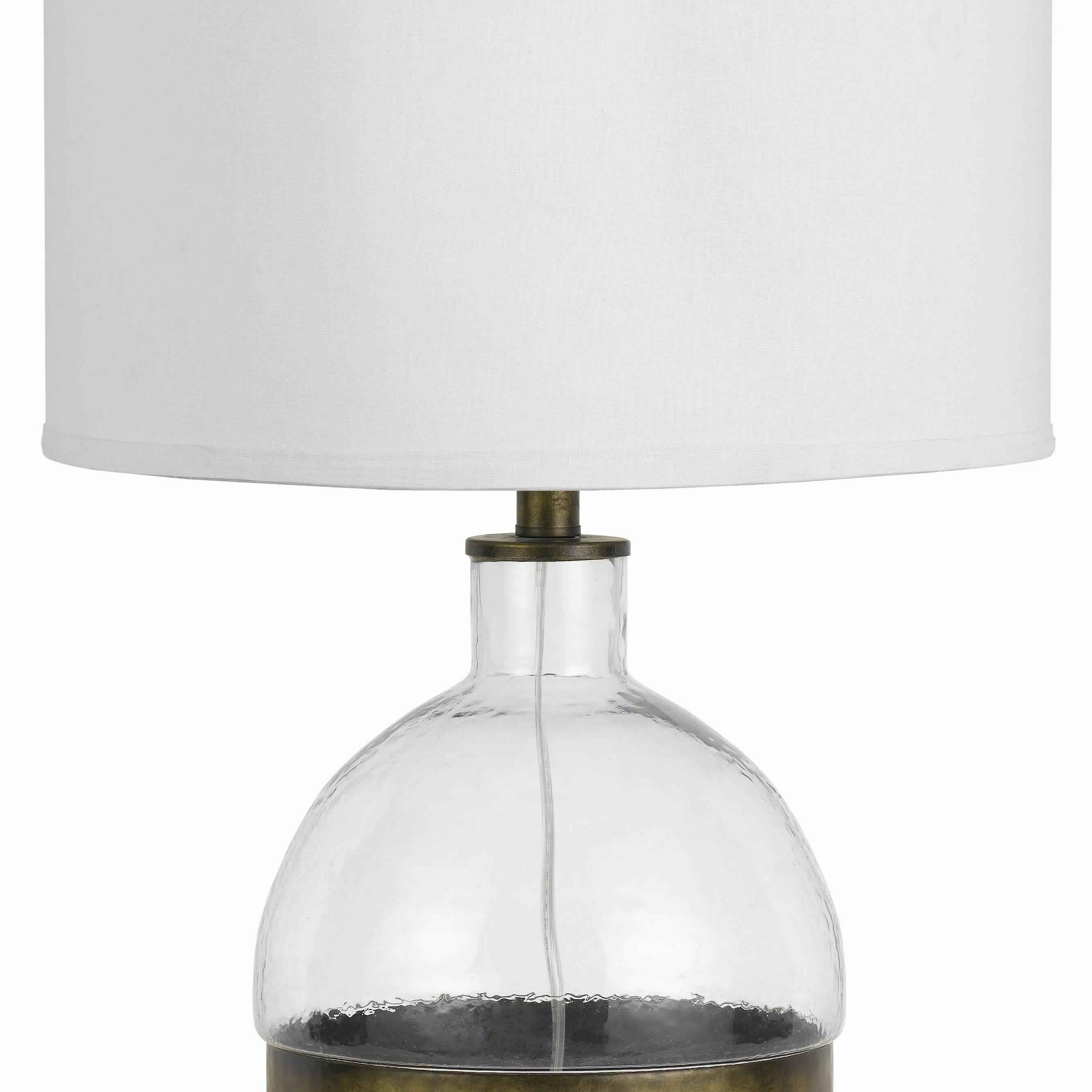 round glass lamp base
