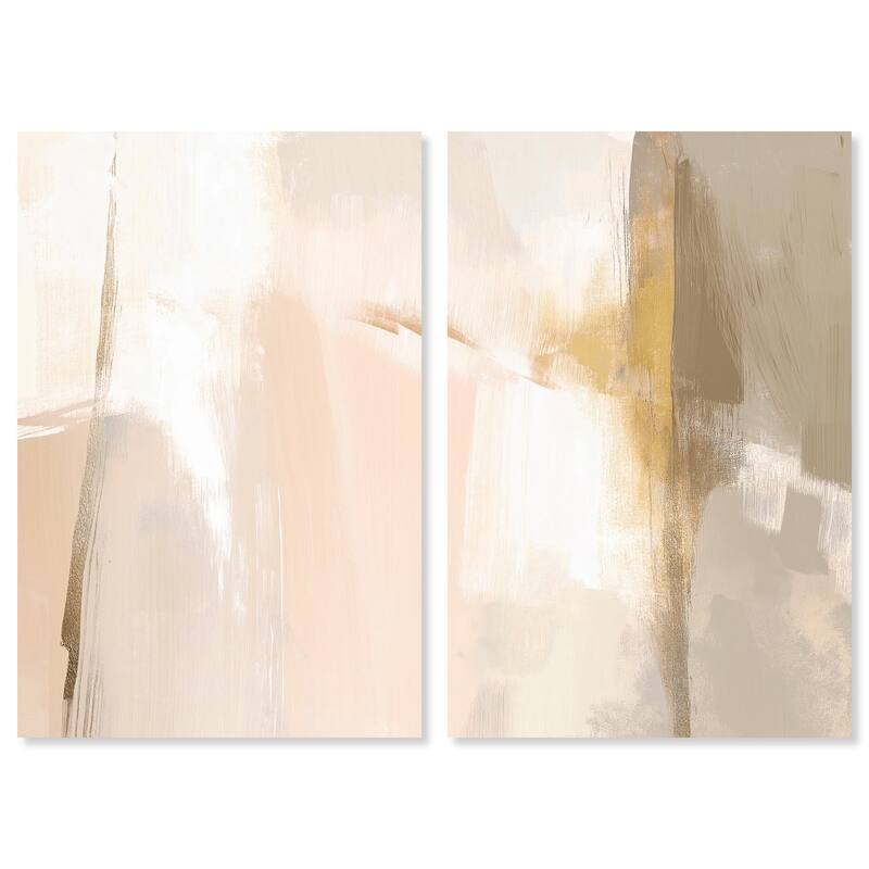 Meditative Hues II Canvas Set of 2 by Art Remedy, Gallery Wrapped - 30" x 45"