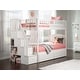 preview thumbnail 5 of 6, Westbrook Twin over Twin Staircase Bunk Bed with 2 Storage Drawers in White