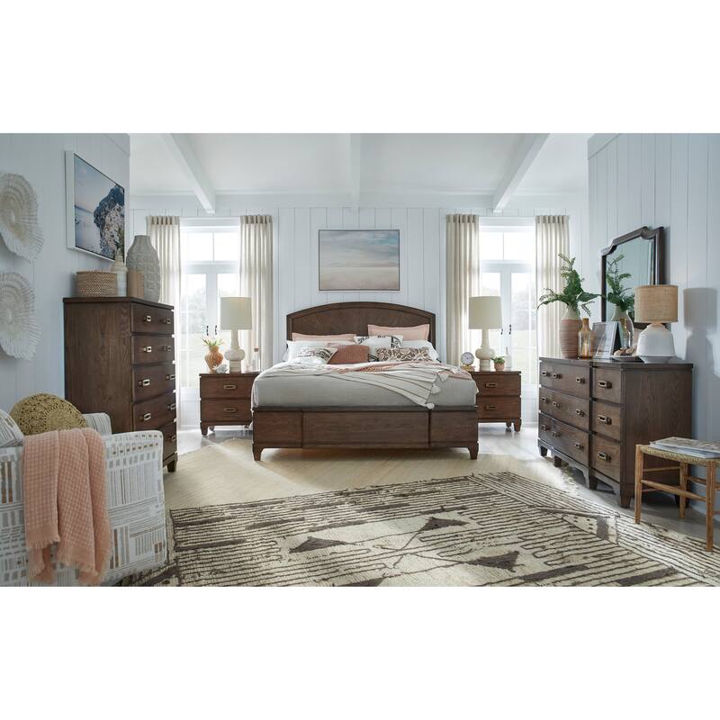 Salt Life Home Sugar Mill Spiced Rum Drawer Dresser With Shaped Mirror