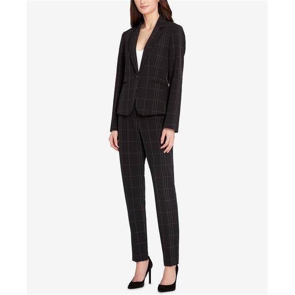 slide 1 of 3, Tahari Womens Plaid Dress Pants, Black, 8P