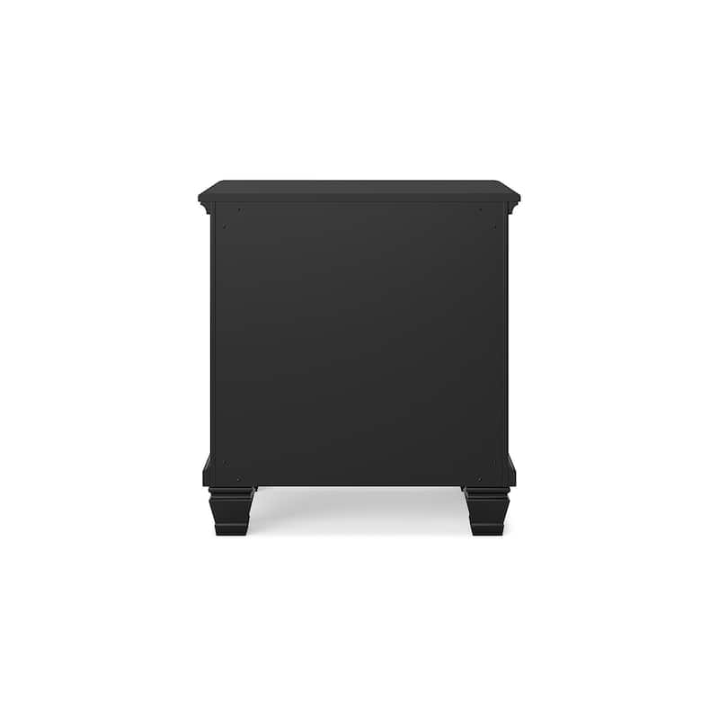 Signature Design by Ashley Lanolee Black 2 Drawer Nightstand