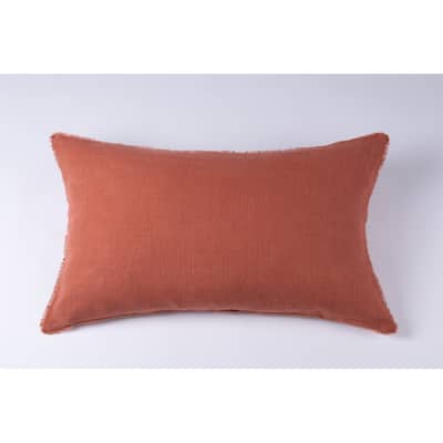 Ranier Linen Sham, Burnt Sienna, Standard