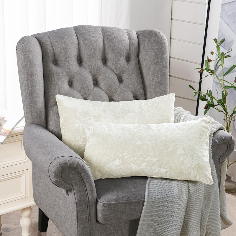 Rancho Crushed Velvet Throw Pillow Cover Set, NO INSERT