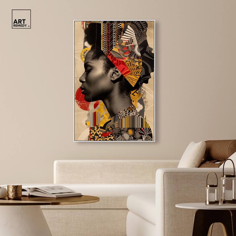 Cultural Collage Canvas by Art Remedy