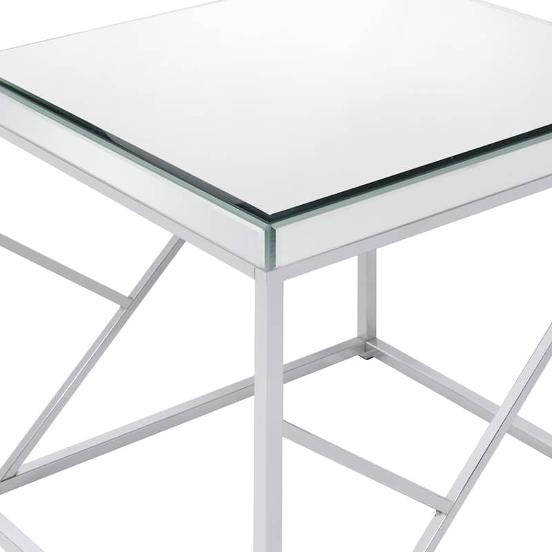 Steve Silver The Elsa Mirrored Side Table