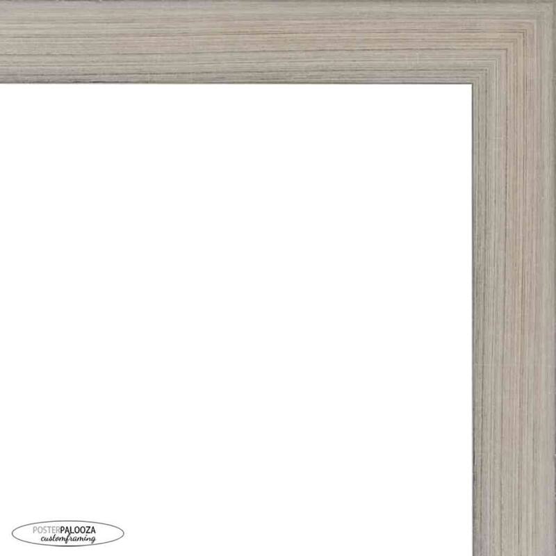 5x7 Contemporary Silver Complete Wood Picture Frame with UV Acrylic, Foam Board Backing, & Hardware