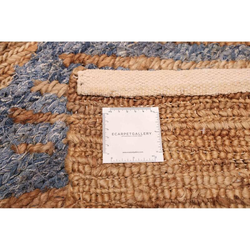 ECARPETGALLERY Braided Weave Palas Denizli Light Brown Cotton, Jute Rug - 5'1 x 8'0