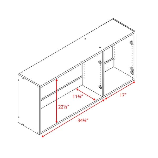 Prepac Elite 54 inch Wall Cabinet - 54 Inch