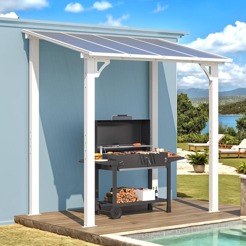 AECOJOY Wall Mounted Gazebos Pergola Gazebo Awnings for Backyard