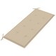 preview thumbnail 5 of 7, vidaXL Patio Bench with Cushion 47.2" Solid Acacia Wood - 47.2" x 22.8" x 35.4"