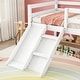 preview thumbnail 5 of 29, Modern Twin Size Pine Wood Low Loft Bed with Slide, Ladder, Safety Guardrails for Kids Girls Boys, No Box Spring Needed