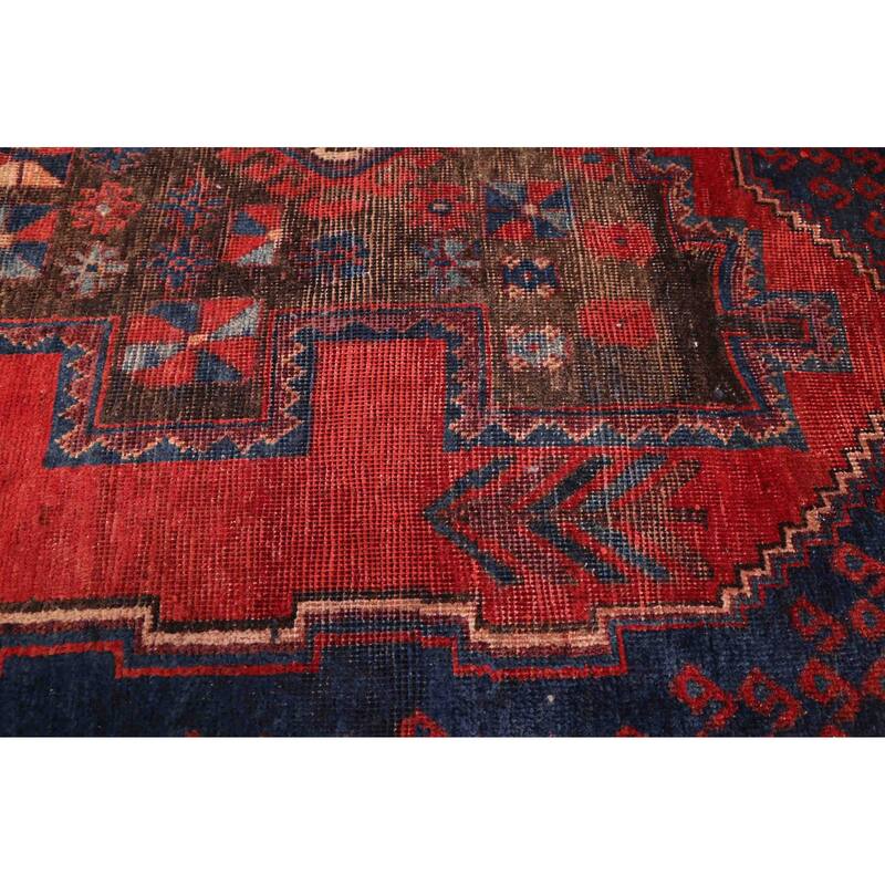 ECARPETGALLERY Hand-knotted Melis Vintage Red Wool Rug - 4'9 x 7'3