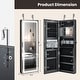 preview thumbnail 22 of 29, Costway Door Wall Mount Touch Screen LED Light Mirrored Jewelry - See Details