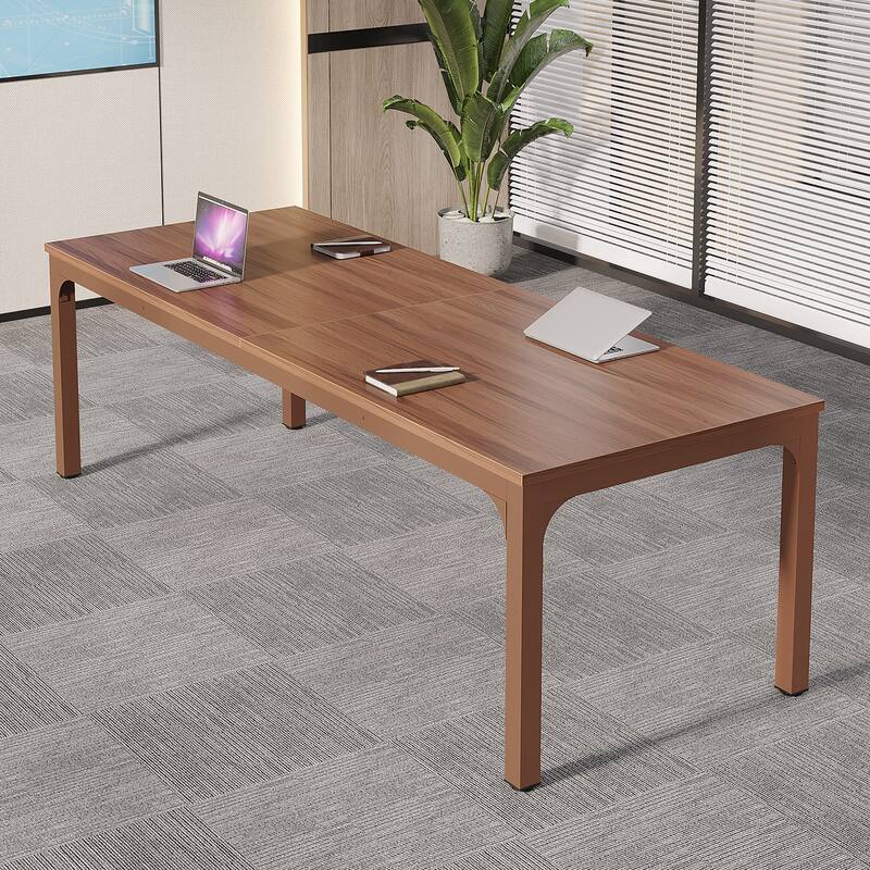 78.74" Large Rectangle Conference Table, Office Meeting/Seminar/Business Table Desk for Office Boardroom & Meeting Room