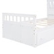 preview thumbnail 10 of 14, Functional and Stylish Loft and Platform Bed Combination with Drawers for Ample Storage Space, White