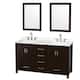 Option Espresso / White Quartz Top / Brushed Chrome