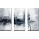 preview thumbnail 1 of 3, "Indigo Harbor Lights" by Nan 2 3 Piece Set on Canvas