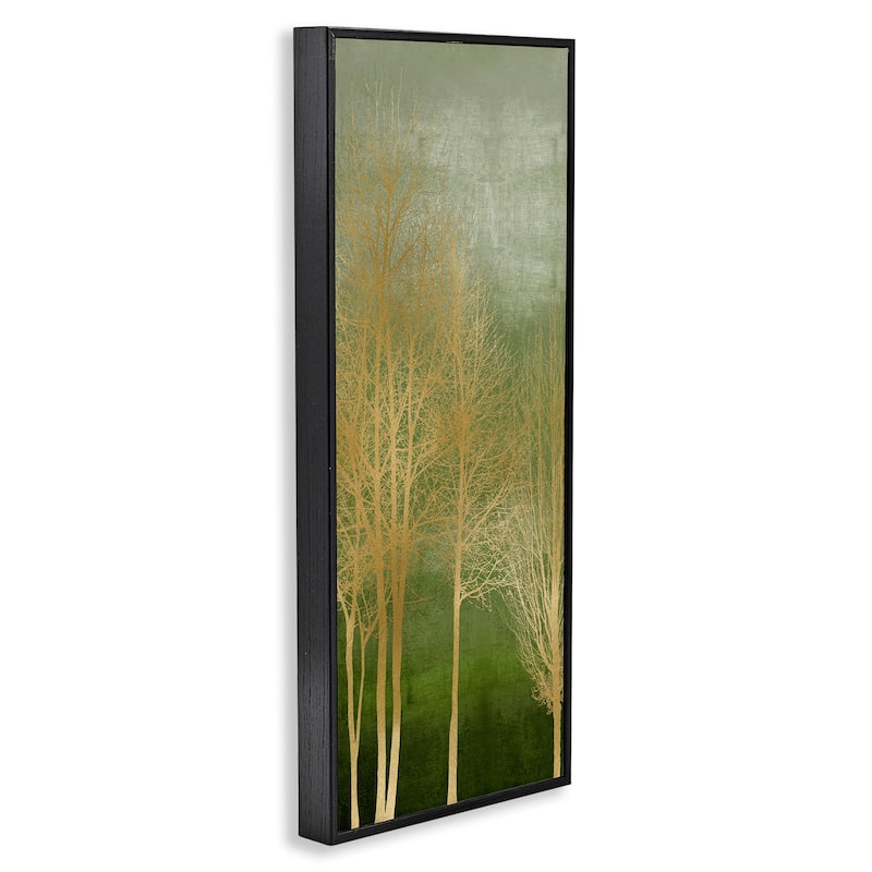 Stupell Minimal Gold Branches Framed Giclee Art Design By Kate Bennett