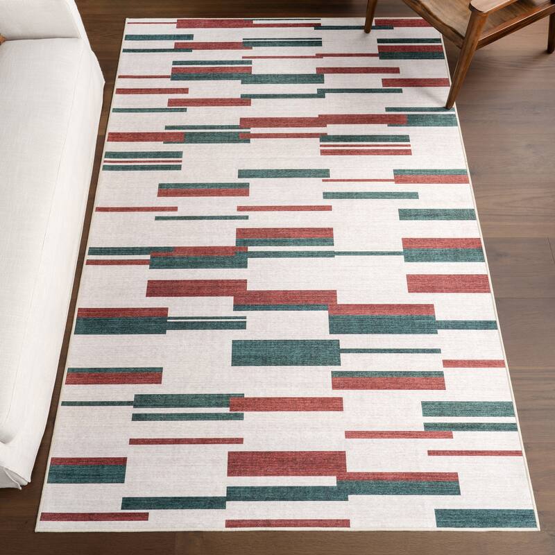 Nuloom Vita Abstract Area Rug - 2'6" x 8' Runner - Red - Runner