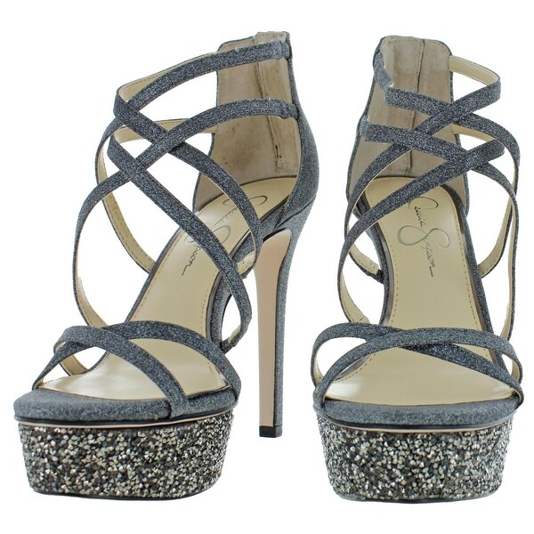jessica simpson pewter heels