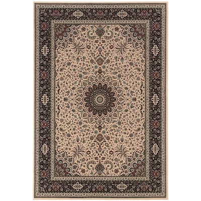 Style Haven Annapolis Persian Flair Blue/ Red Rug
