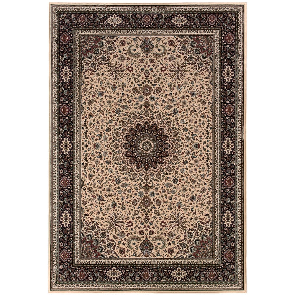 Style Haven Annapolis Persian Flair Blue/ Red Rug