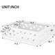 preview thumbnail 30 of 94, White Bed Frame Montessori Bed Twin Size Toddler Floor Bed with Guardrails and Door for Children Boys Girls Kids Playroom