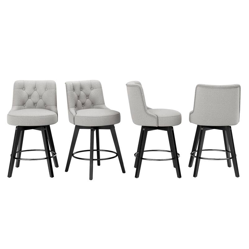 LUE BONA 26" Counter Height Bar Stools Swivel Bar stool for Kitchen Island - 26" H