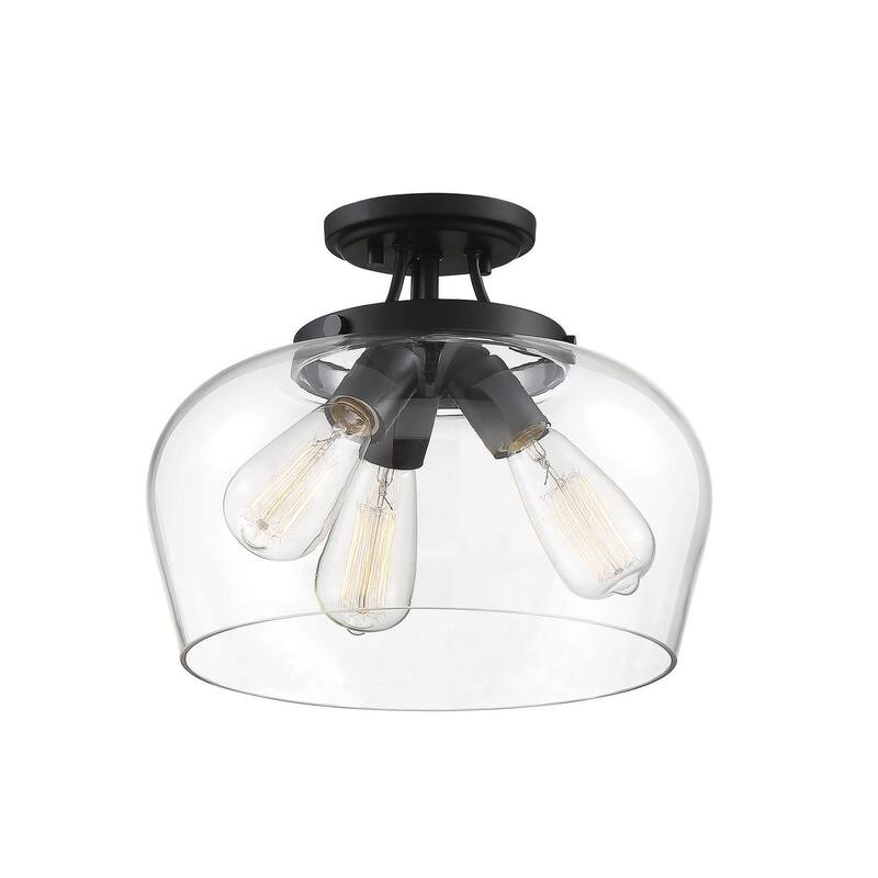 Savoy House Octave 3 Light 13" Wide Semi-Flush Ceiling Fixture