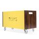 Taylor & Olive Marigold Toy Chest on Casters - Walnut Finish - Yellow