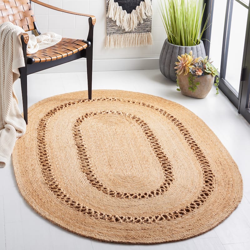 SAFAVIEH Handmade Natural Fiber Snezhana Casual Jute Rug