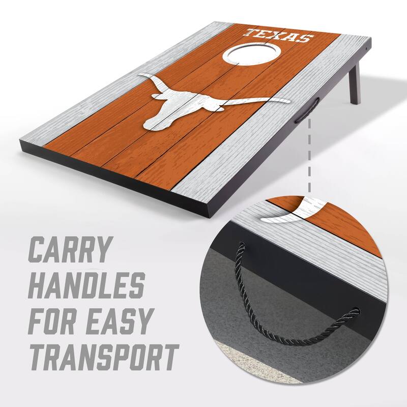 Texas Longhorns NCAA Compact 2x3 Tailgate Cornhole Board Set