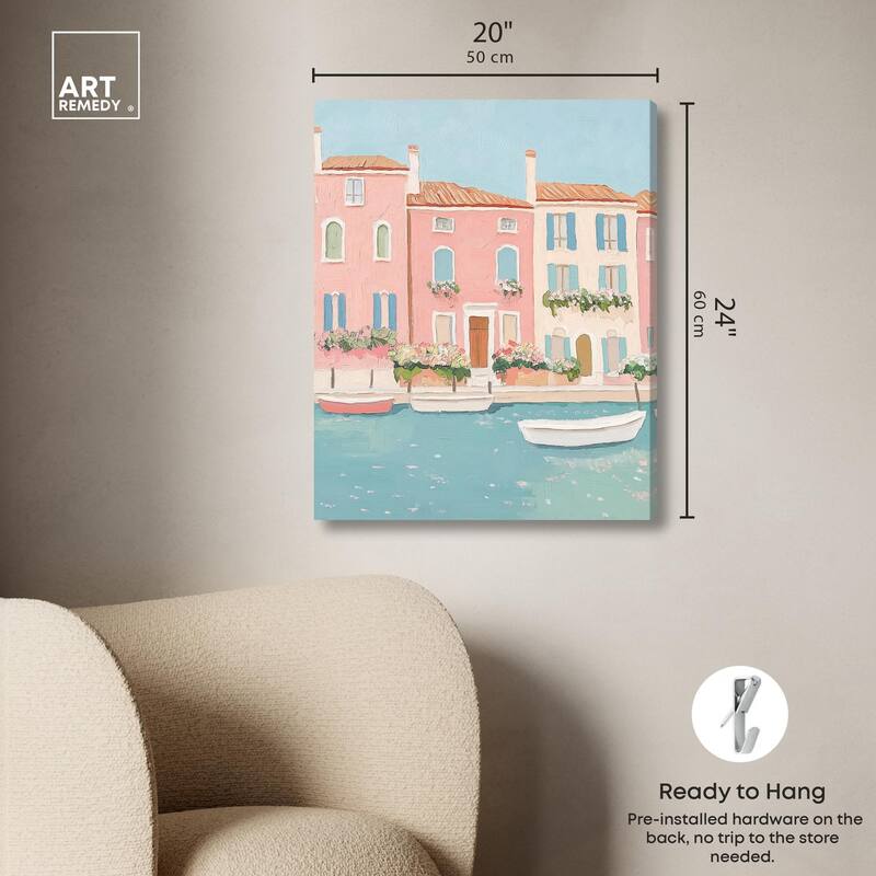 Adrift in Venice Canvas by Art Remedy, Gallery Wrapped