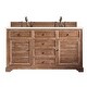 preview thumbnail 1 of 34, James Martin Vanities Savannah 60" Double Vanity, Driftwood