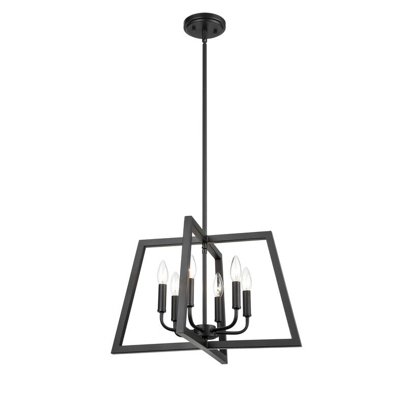 Millennium Lighting Matte Black 6 Light Pendant Light