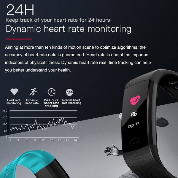 Shop Waterproof Wireless Bluetooth Smart Fitness Tracker Heart