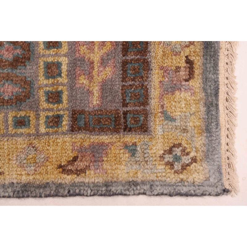 ECARPETGALLERY Hand-knotted Modern Oushak Grey Wool Rug - 7'11 x 9'8