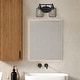 preview thumbnail 2 of 2, Open Cage Industrial 2-Light Uplight Downlight Vanity Wall Sconce - 14" - Black