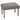 Cortesi Home Oslo Grey Fabric Ottoman with Wooden Legs
